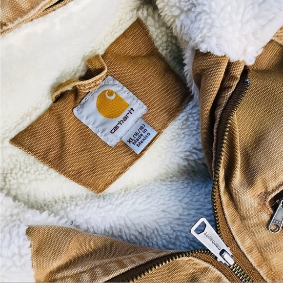 Carhartt Weathered Duck Wildwood Tan Canvas Women’s Jacket size XL - Picture 8 of 15